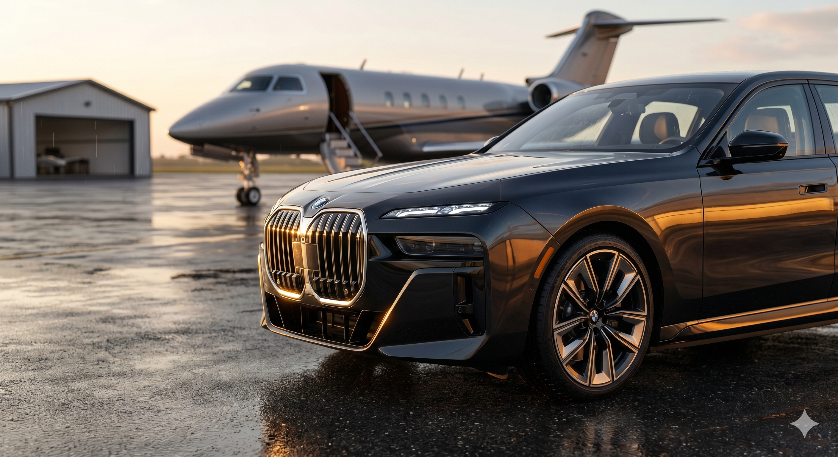 BMW 735i First Class chauffeur car